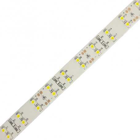 H.3528.120.1280.DF  Striscia Led SMD 2835 - 240 led/m su DOPPIA FILA - 2520 lumen/mt - 24W/mt - 12V - 5mt  Alimentatorishop  ...