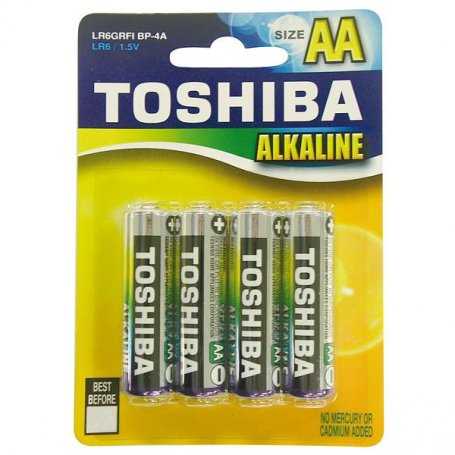 73.20050TB4  LR6 B4 Stilo Alkalina Toshiba - AA    Accessori Illuminazione