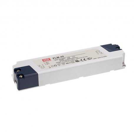 PLM-40-350  PLM-40-350 - Alimentatore LED MeanWell - CC - 36W / 350mA   Mean Well  Alimentatori LED