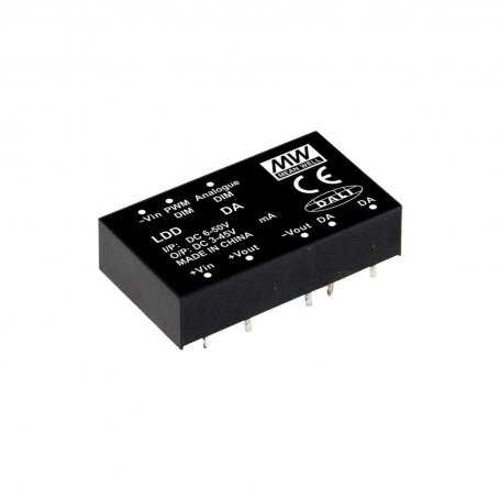 LDD-350HDA  LDD-350HDA - Convertitore DC/DC MeanWell - CC - 16W / 350mA DALI - Ingresso 12VDC/24VDC/48VDC  Mean Well  Aliment...