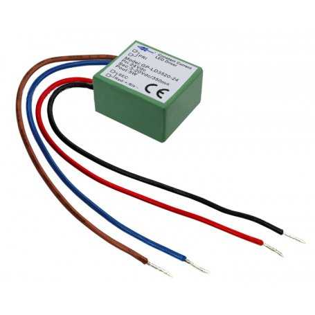 LD3510-12  LD3510-12 - Convertitore DC/DC GlacialPower - CC - 2W / 350mA - Ingresso 12VDC  Glacial Power  Alimentatori LED