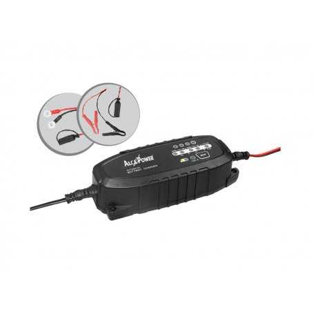 CLX-3  CLX-3- Carica batterie Smart 1,5A per batterie al Piombo Pb 6V, 12V e LiFePO4 12,8V  Alcapower  Caricabatterie