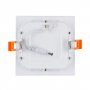 562.06.QB06  Faretto SuperSlim LED Quadrato 6W / IP20 / 120x120mm  Power-Supply  Faretti Soffitto e Incasso