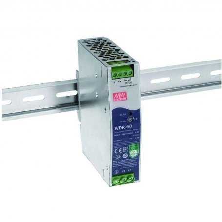 WDR-60  WDR-60 - Alimentatore Meanwell - Din Rail 60W  Mean Well  Alimentatori Guida DIN