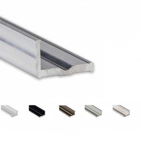 Aluminium LED Profil Eckige BASIS-DISSIPATIVE 12,2 x 19,8 - Modell E