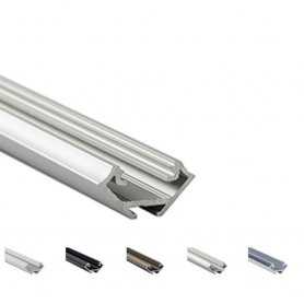 Profilo Alluminio LED ANGOLARE SOTTILE 16,6 x 16,6 mm - Modello C