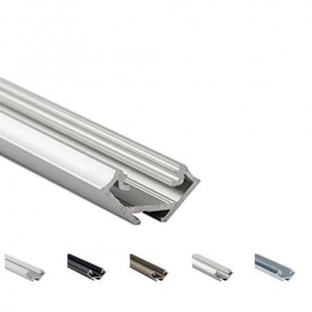 Aluminium LED Profil SCHLANKES ECK 16,6 x 16,6 mm - Modell C