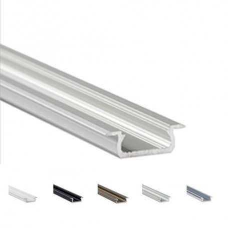 LED Aluminum Profile for RECESSED THIN Wood 7 x 22 mm - Model Z