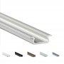 Profilo Alluminio LED da INCASSO SOTTILE Legno 7 x 22 mm - Modello Z