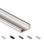 LED Flat Aluminum Profile for Under Cabinet - THIN 6.3 x 16 mm - Model D