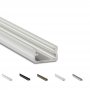 Flat LED Aluminum Profile for Under Cabinet - STANDARD 9.3 x 16 mm - Model A