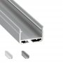 Profilé Aluminium LED Plat Éclairage Zone de Travail 18,1 x 27,4 mm - Modèle PT2510