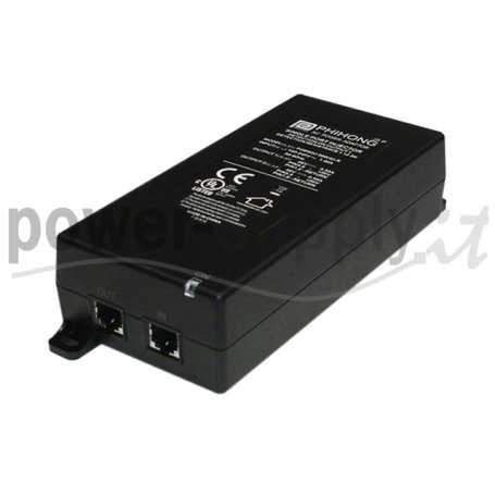 POE61U-560D  POE61U-560D - POE Injector Passivo Phihong - 60W 56V 1,1A - 1 Porta  Phihong  PoE Power