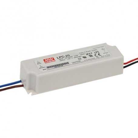 LPC-20 Meanwell Alimentation LED 20W Courant Constant CC IP67 Courants 350mA 700mA