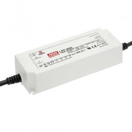 LPF-90D Meanwell - Alimentatore LED 90W - CC - Correnti 1670mA 1880mA 2150mA 2500mA 3000mA 3750mA 4500mA 5000mA