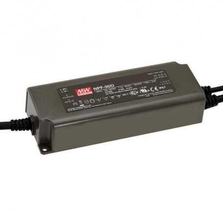 NPF-90D Meanwell - 90W LED Power Supply - DC - Currents 1670mA 1880mA 2150mA 2500mA 3000mA 3750mA 4500mA 6000mA 7500mA