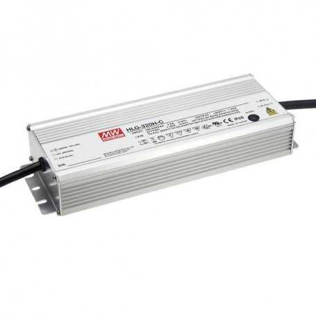 HLG-320H-C Meanwell - Alimentation LED 320W - CC - Courants 700mA. 1050mA. 1400mA. 1750mA. 2100mA. 2800mA. 3500mA