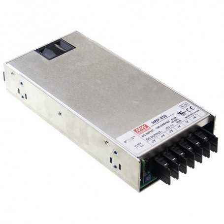 HRP-450 - Fuente de alimentación Mean Well - En caja 450W - Voltajes 3.3V, 5V, 7.5, 12V, 15V, 24V, 36V, 48V