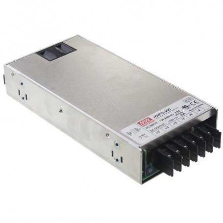 HRPG-450 - Power Supply Mean Well - Boxed 450W - Voltages 3.3V, 5V, 7.5, 12V, 15V, 24V, 36V, 48V