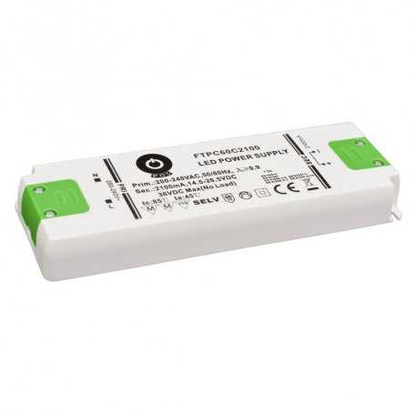 FTPC60C POS Power Fuente de alimentación LED 60W Corriente constante CC Corrientes 700mA 1050mA 1400mA 2100mA