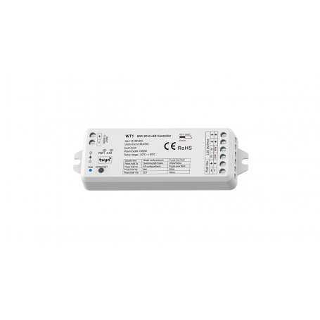 Relpower Dimmer LED - 12-36VDC - 2CH*5A - Controllo vocale e radio frequenza 2.4GHz - Monocolore, CCT