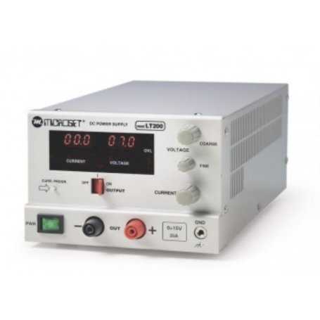 LT 200S Microset - Alimentatore da laboratorio regolabile 0-15A - 0-25VDC