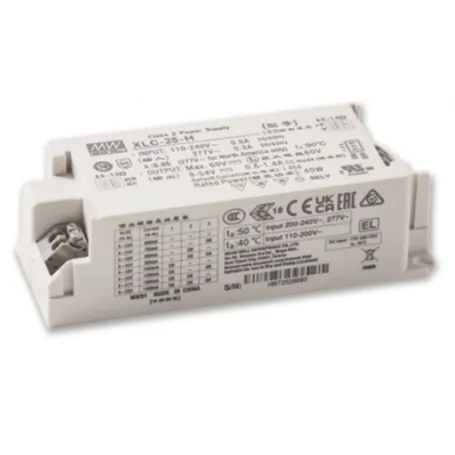 XLC-25 MeanWell - Alimentatori LED CV e Potenza Costante - 25 W - 12V, 24V - Dimmerabile 3in1 - DALI-2 - Push