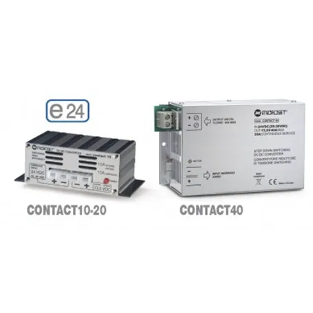 CONTACT - Microset - Convertitore DC/DC - Tensioni 24V / 80-120V / 50-55V- Step-Down