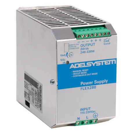 FLEX28024A Alimentatore Adelsystem Din Rail 330W 24V Input 110/220 VAC