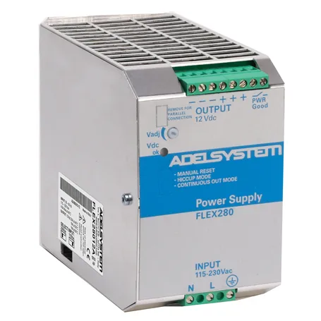 FLEX28012A Alimentatore Adelsystem Din Rail 330W 12V Input 110/220 VAC