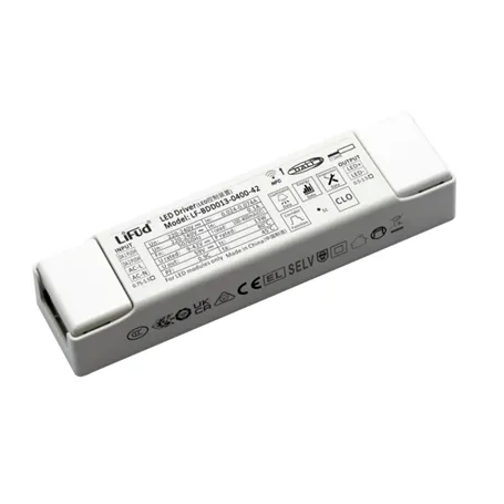 LF-BDD013-0400-42 Alimentatore LED LiFUD - 13W - 100-400mA   Corrente Costante CC - dimmerabile DALI e PUSH