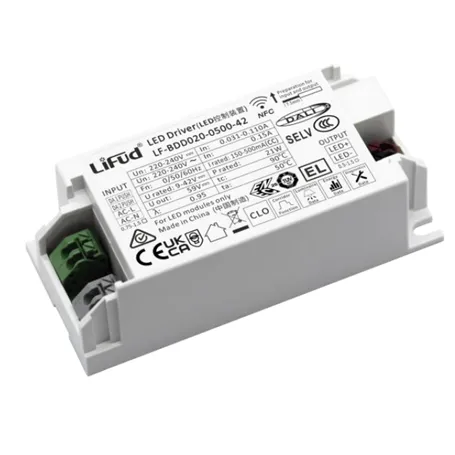 LF-BDD020-0500-42 LED Power Supply LiFUD - 20W - 250-500mA Constant Current DC - DALI and PUSH dimmable