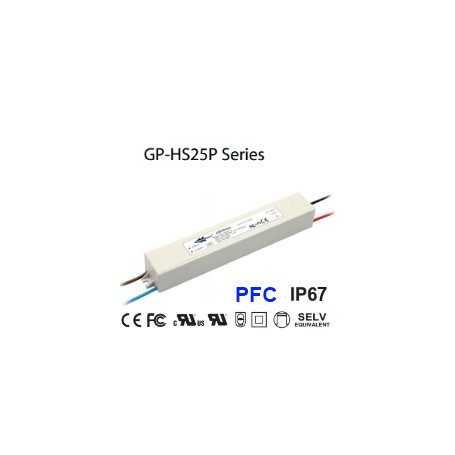 HS25P-12V  HS25P-12V Alimentatore LED Glacial Power - CV - 25W / 12V   Glacial Power  Alimentatori LED