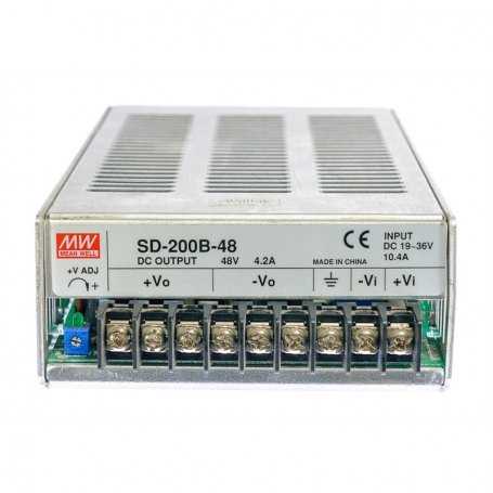 SD-200B-5  SD-200B-5 - Convertitore DC/DC MeanWell - CV- 200W / 5V - Ingresso 24VDC  Mean Well  Convertitori DC/DC