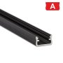 770.PAL.A  Profilo Alluminio LED Piatto da sottopensile - STANDARD 9,3 x 16 mm - Modello A  Profili Alluminio