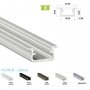 770.PAL.B  Profilo Alluminio LED da INCASSO STANDARD legno 9,3 x 21 mm - Modello B  Profili Alluminio