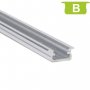 770.PAL.B  Profilo Alluminio LED da INCASSO STANDARD legno 9,3 x 21 mm - Modello B  Profili Alluminio