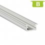 770.PAL.B  Profilo Alluminio LED da INCASSO STANDARD legno 9,3 x 21 mm - Modello B  Profili Alluminio