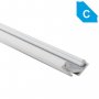 770.PAL.C  Profilo Alluminio LED ANGOLARE SOTTILE 16,6 x 16,6 mm - Modello C  Profili Alluminio