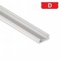 770.PAL.D  Profilo Alluminio LED Piatto da sottopensile - SOTTILE 6,3 x 16 mm - Modello D  Profili Alluminio