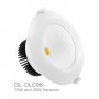 GL-DLC06-35  FARO LED 35W AD INCASSO IP40 da 3000k a 5000k 3800 Lumen Max  Glacial Light  Faretti Soffitto e Incasso