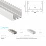 770.PAL.ILEDZ  Profilo Alluminio LED Piatto Illuminazione Zona lavoro 43 x 30 mm - Modello ILEDZ  Profili Alluminio