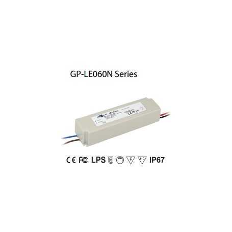 LE060N-24V  LE060N-24V Alimentatore LED Glacial Power - CV - 60W / 24V   Glacial Power  Alimentatori LED