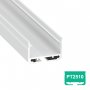 770.PAL.PT2510  Profilo Alluminio LED Piatto Illuminazione Zona Lavoro 18,1 x 27,4 mm - Modello PT2510  Profili Alluminio