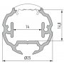 770.PAL.RT250  Profilo Alluminio LED Tondo - Modello RT250  Profili Alluminio
