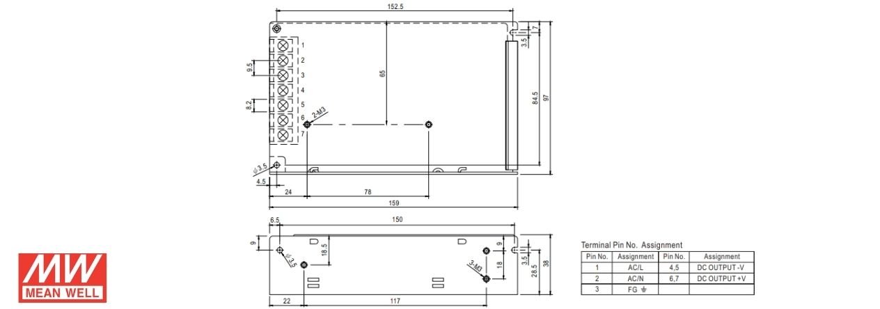 Nes-100-24 - 24v 4.5a 100w - - Alimentatori