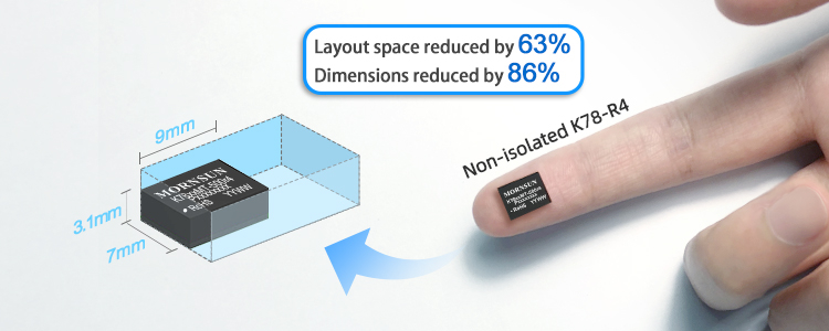 Microdimensions des régulateurs de commutation Mornsun K78-R4